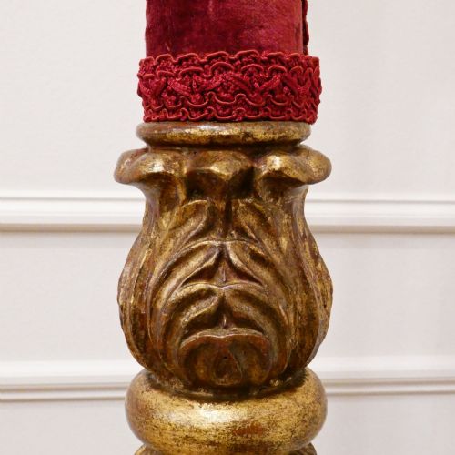 PAIR OF ITALIAN BAROQUE STYLE GILTWOOD FLOOR LAMPS - ADDITIONAL PHOTO 9