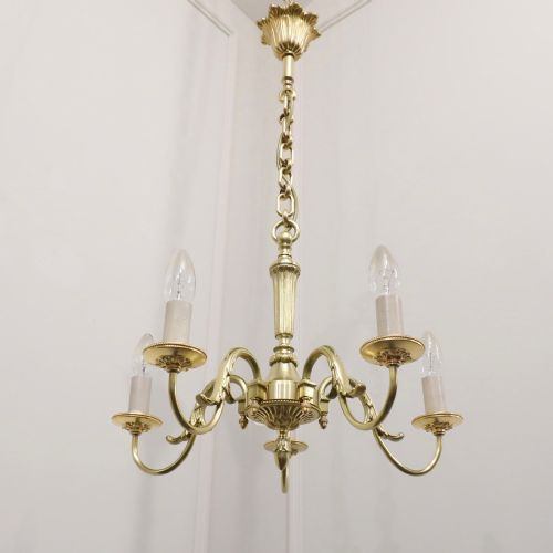fig 2. French Gilt Bronze Five Arm Chandelier by Petitot
