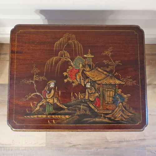 QUEEN ANNE STYLE CHINOISERIE NEST OF THREE TABLES - ADDITIONAL PHOTO 2
