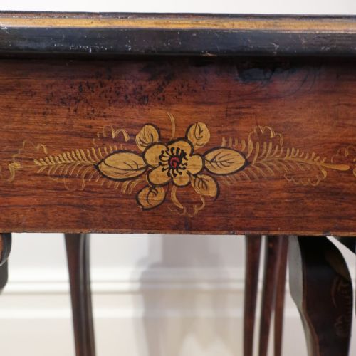 QUEEN ANNE STYLE CHINOISERIE NEST OF THREE TABLES - ADDITIONAL PHOTO 11