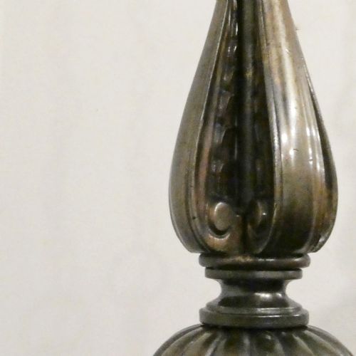 PAIR OF ART NOUVEAU BRONZE PENDANT LANTERNS ATTRIBUTED TO FC OSLER - ADDITIONAL PHOTO 5