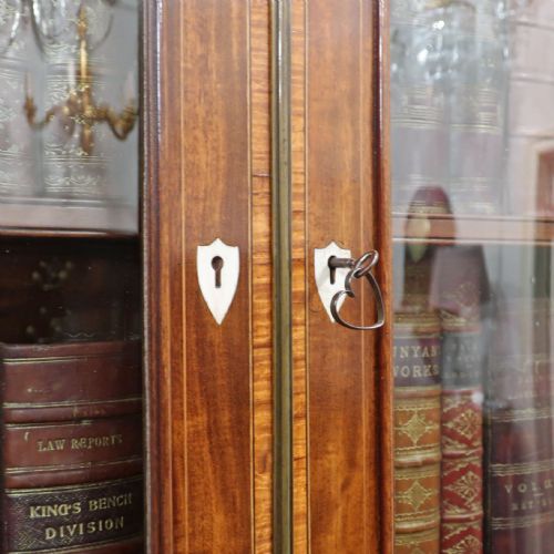 GEORGIAN MAHOGANY SECRETAIRE BOOKCASE - ADDITIONAL PHOTO 3