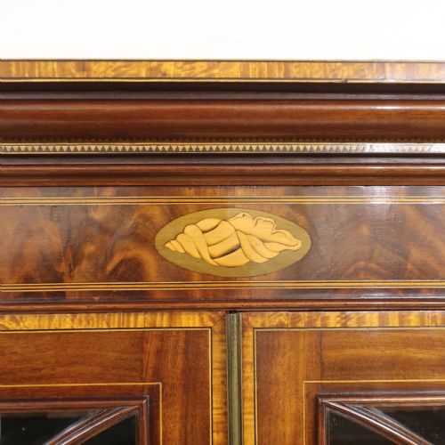 GEORGIAN MAHOGANY SECRETAIRE BOOKCASE - ADDITIONAL PHOTO 5