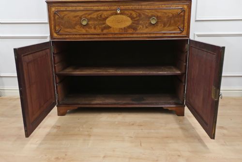 GEORGIAN MAHOGANY SECRETAIRE BOOKCASE - ADDITIONAL PHOTO 23