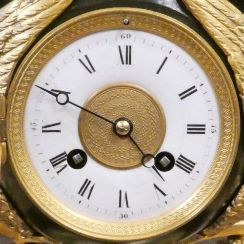 fig 2. French Bronze & Gilt Bronze Mantel Clock Set by Japy Freres