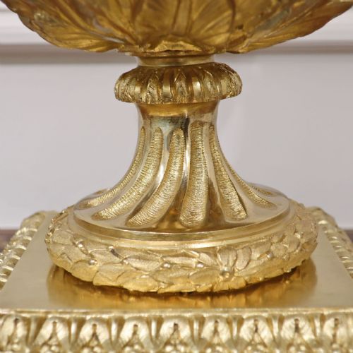 PAIR OF FRENCH LOUIS XVI STYLE MARBLE GILT BRONZE TABLE LAMPS - ADDITIONAL PHOTO 11