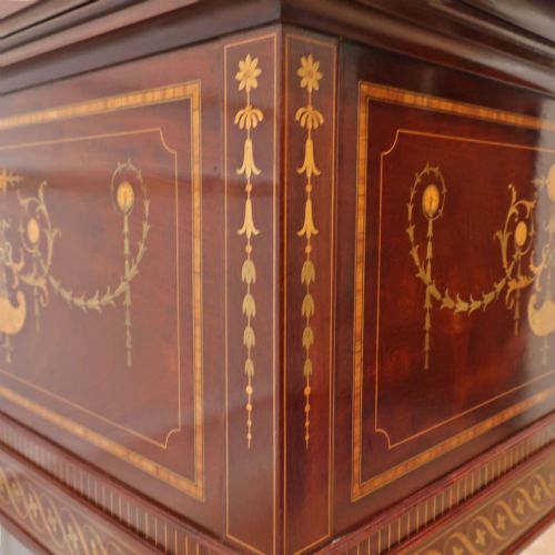 EDWARDIAN MAHOGANY MARQUETRY DRINKS TABLE - ADDITIONAL PHOTO 7