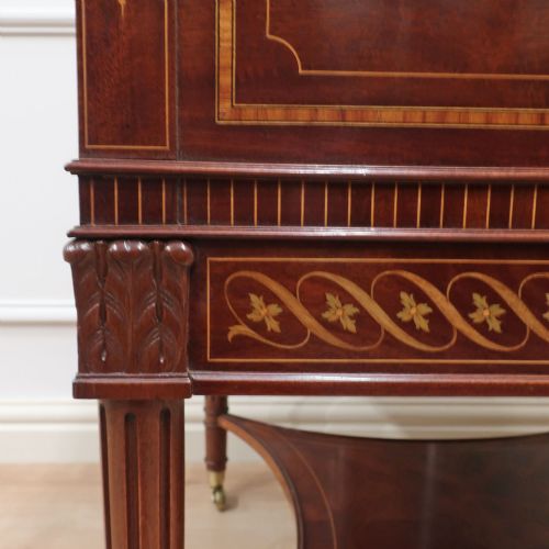 EDWARDIAN MAHOGANY MARQUETRY DRINKS TABLE - ADDITIONAL PHOTO 9