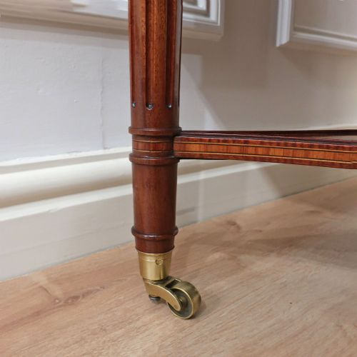 EDWARDIAN MAHOGANY MARQUETRY DRINKS TABLE - ADDITIONAL PHOTO 10