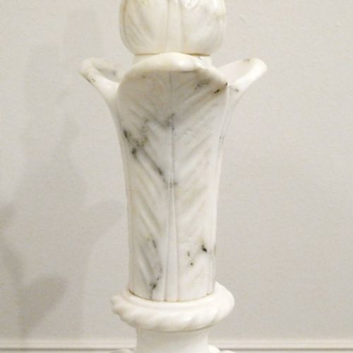 EARLY 20TH CENTURY ITALIAN ALABASTER TABLE LAMP - ADDITIONAL PHOTO 4