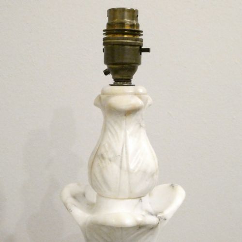 EARLY 20TH CENTURY ITALIAN ALABASTER TABLE LAMP - ADDITIONAL PHOTO 5
