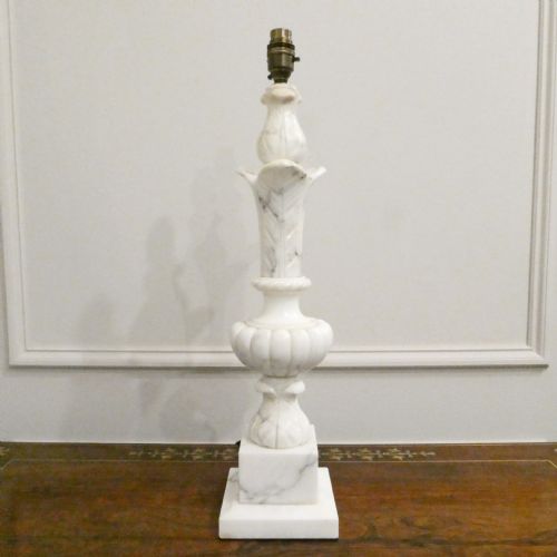 EARLY 20TH CENTURY ITALIAN ALABASTER TABLE LAMP - ADDITIONAL PHOTO 9