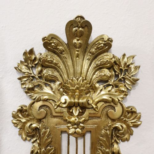PAIR OF LOUIS XIV STYLE GILT BRONZE WALL LIGHTS - ADDITIONAL PHOTO 5
