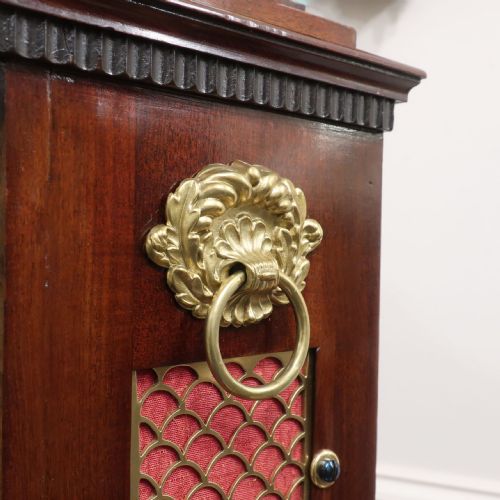 GEORGIAN MAHOGANY BRACKET CLOCK - ADDITIONAL PHOTO 3