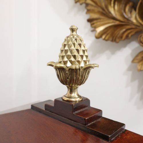GEORGIAN MAHOGANY BRACKET CLOCK - ADDITIONAL PHOTO 7