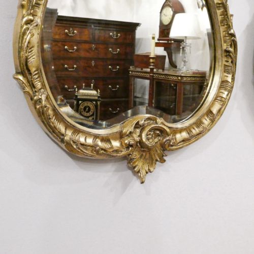 PAIR OF FRENCH ROCOCO STYLE GILTWOOD WALL MIRRORS - ADDITIONAL PHOTO 3