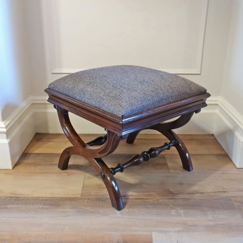 EARLY VICTORIAN ROSEWOOD STOOL