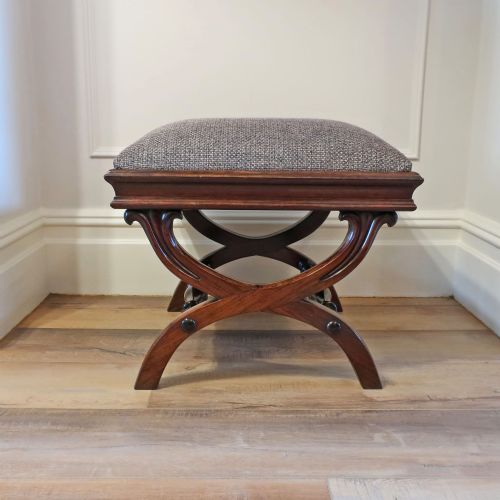EARLY VICTORIAN ROSEWOOD STOOL - ADDITIONAL PHOTO 2