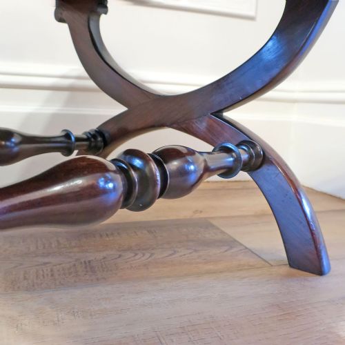 EARLY VICTORIAN ROSEWOOD STOOL - ADDITIONAL PHOTO 5