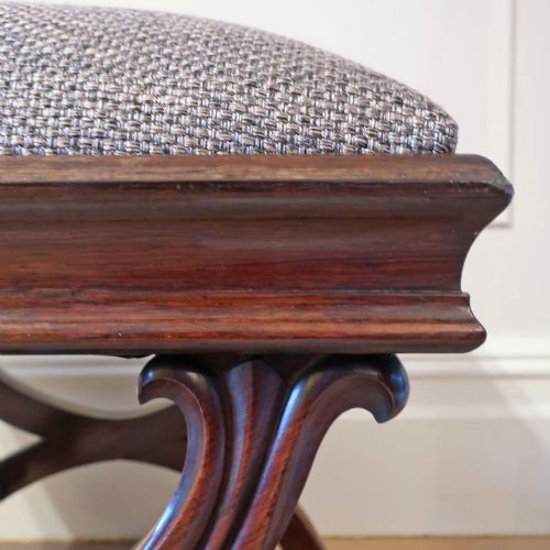 EARLY VICTORIAN ROSEWOOD STOOL - ADDITIONAL PHOTO 7