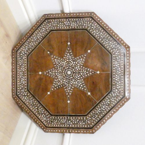 LATE 19TH CENTURY HOSHIARPUR OCTAGONAL TABLE - ADDITIONAL PHOTO 1