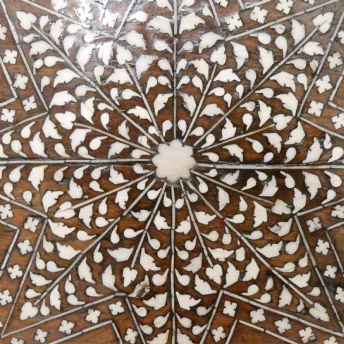 LATE 19TH CENTURY HOSHIARPUR OCTAGONAL TABLE - ADDITIONAL PHOTO 3