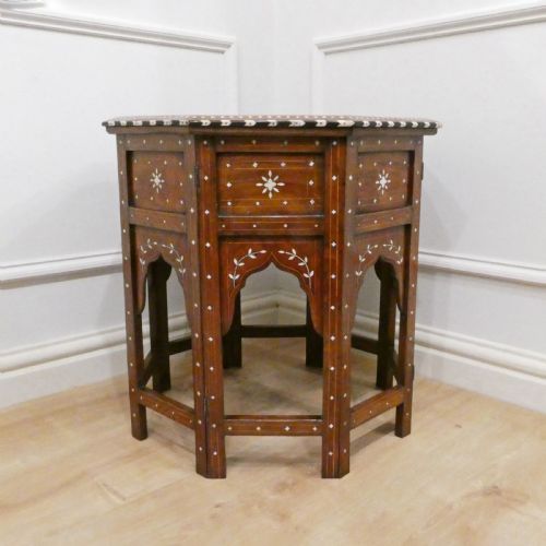 LATE 19TH CENTURY HOSHIARPUR OCTAGONAL TABLE - ADDITIONAL PHOTO 7