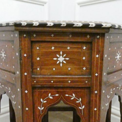 LATE 19TH CENTURY HOSHIARPUR OCTAGONAL TABLE - ADDITIONAL PHOTO 8