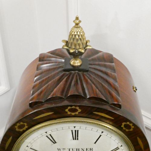 GEORGIAN ROSEWOOD BRACKET CLOCK BY TURNER OF LONDON - ADDITIONAL PHOTO 7
