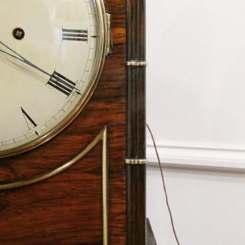 WILLIAM IV ROSEWOOD BRACKET CLOCK BY BARBER NORTH OF YORK - ADDITIONAL PHOTO 5