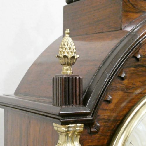 WILLIAM IV ROSEWOOD BRACKET CLOCK BY BARBER NORTH OF YORK - ADDITIONAL PHOTO 7