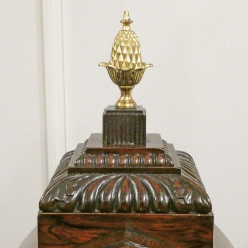 WILLIAM IV ROSEWOOD BRACKET CLOCK BY BARBER NORTH OF YORK - ADDITIONAL PHOTO 8