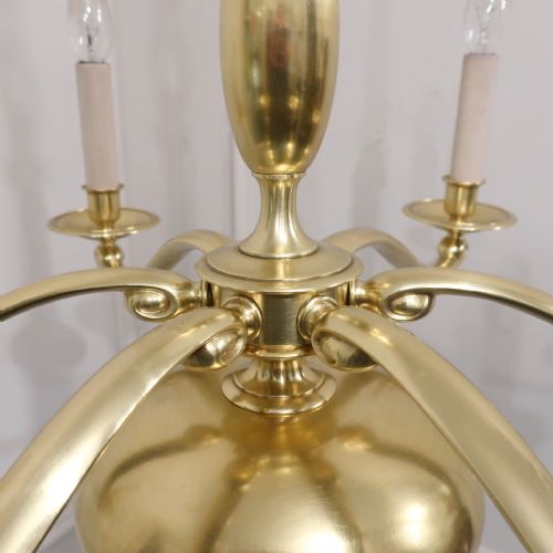 ART NOUVEAU GILT BRONZE CHANDELIER BY GEC - ADDITIONAL PHOTO 9