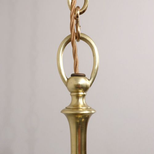 ART NOUVEAU GILT BRONZE CHANDELIER BY GEC - ADDITIONAL PHOTO 11