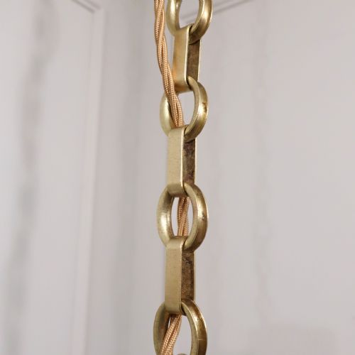 ART NOUVEAU GILT BRONZE CHANDELIER BY GEC - ADDITIONAL PHOTO 12
