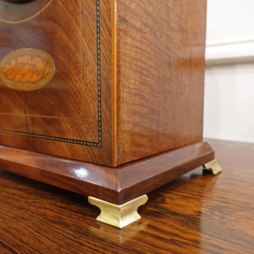 FRENCH BELLE EPOQUE MAHOGANY MANTEL CLOCK - ADDITIONAL PHOTO 4