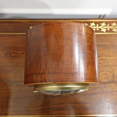 FRENCH BELLE EPOQUE MAHOGANY MANTEL CLOCK - ADDITIONAL PHOTO 5