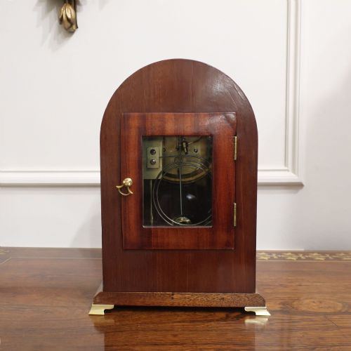 FRENCH BELLE EPOQUE MAHOGANY MANTEL CLOCK - ADDITIONAL PHOTO 7