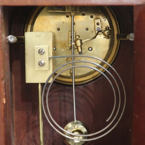FRENCH BELLE EPOQUE MAHOGANY MANTEL CLOCK - ADDITIONAL PHOTO 8