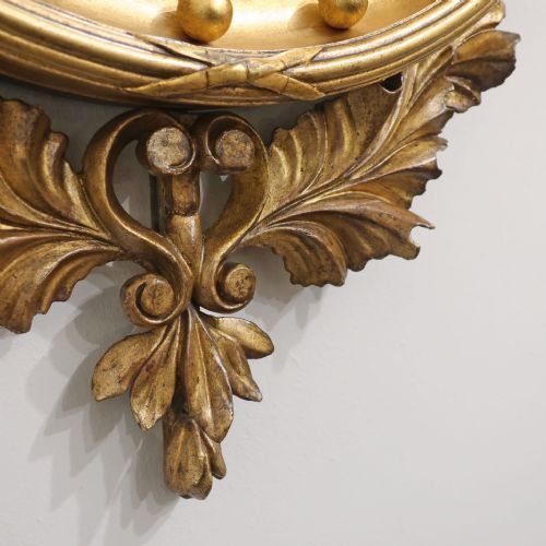 REGENCY GILTWOOD CONVEX WALL MIRROR - ADDITIONAL PHOTO 2