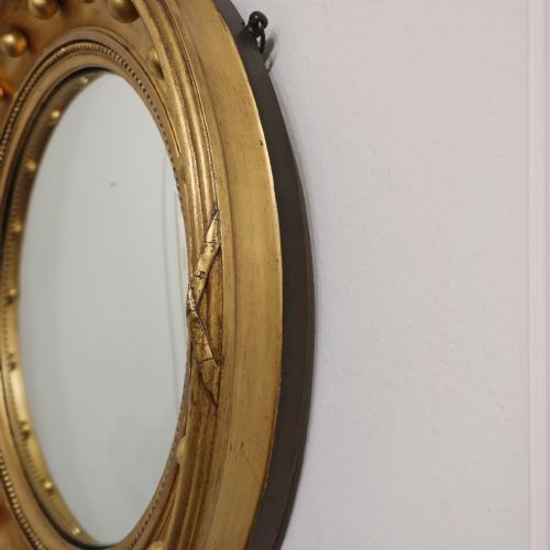 REGENCY GILTWOOD CONVEX WALL MIRROR - ADDITIONAL PHOTO 8