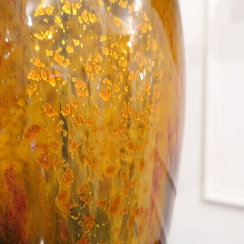ART DECO MOTTLED GLASS TABLE LAMP IN THE STYLE OF CHARLES SCHNEIDER - ADDITIONAL PHOTO 4