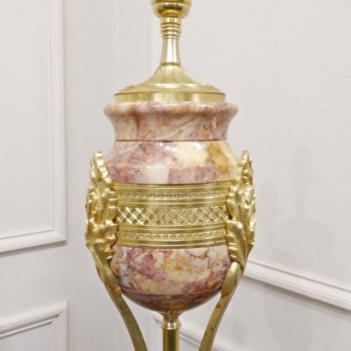 fig 3. Pair of French Marble & Gilt Bronze Cassolette Table Lamps