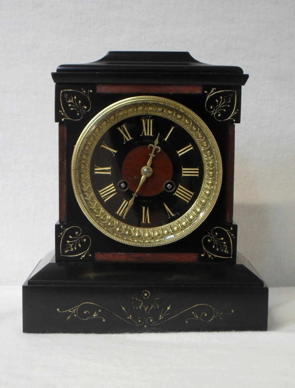 Black Slate Mantel Clock