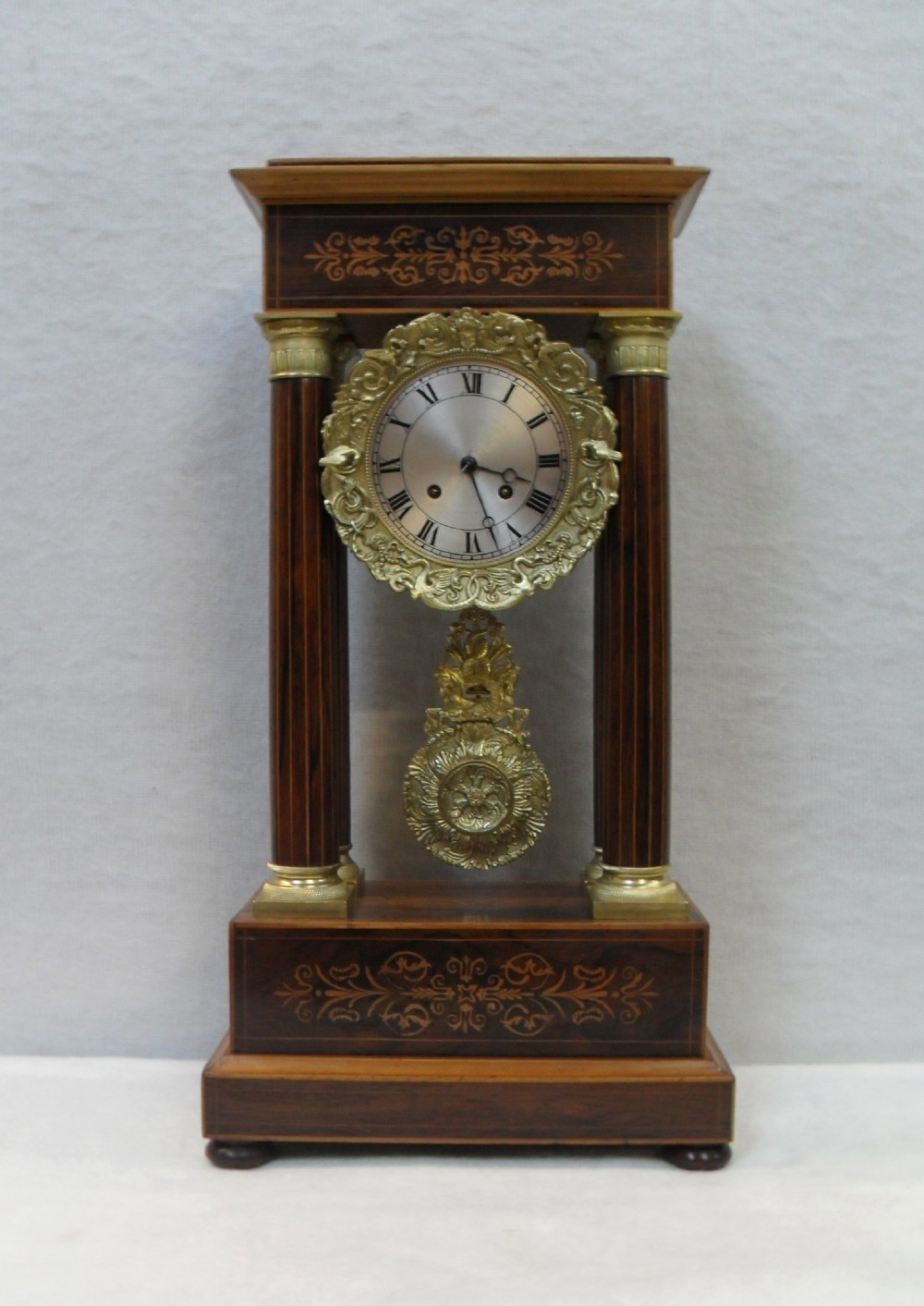 French Portico Mantel Clock