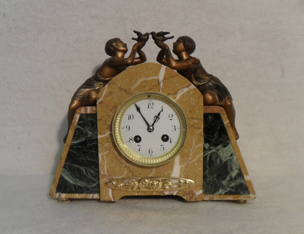 Art Deco Marble Mantel Clock