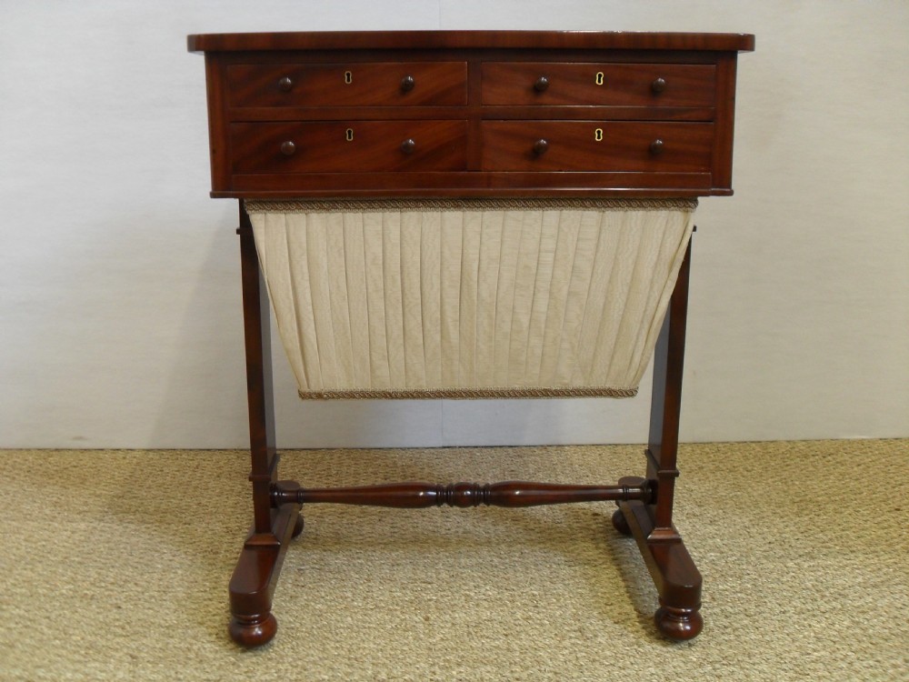 William IV mahogany Sewing Table