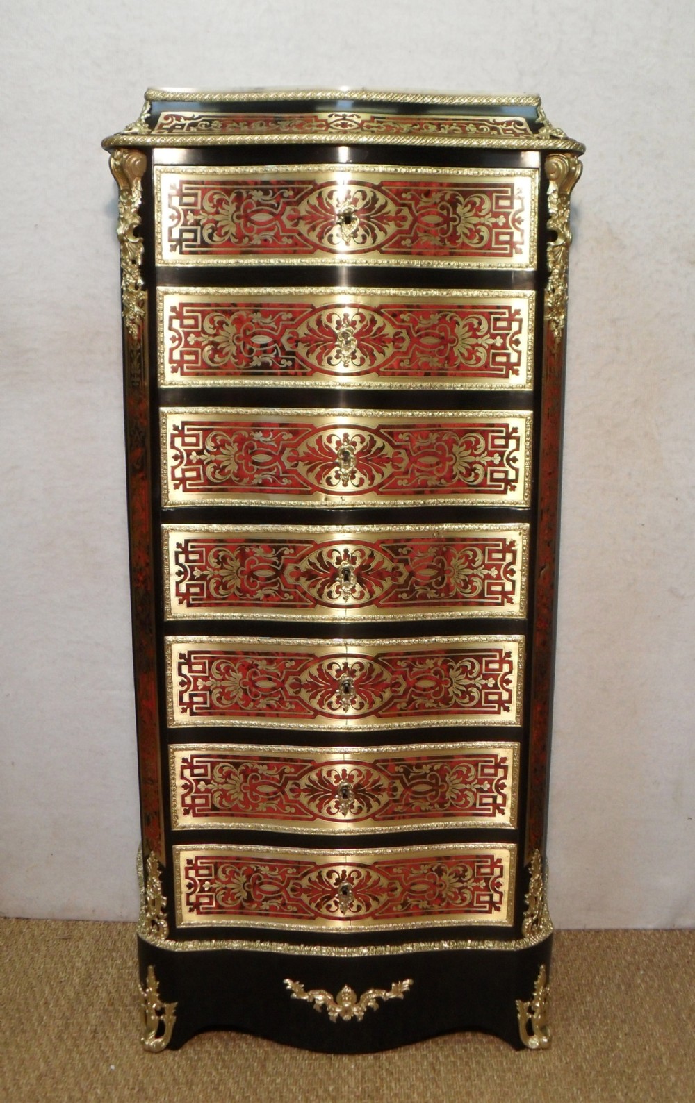 French Boulle Escritoire Writing Cabinet