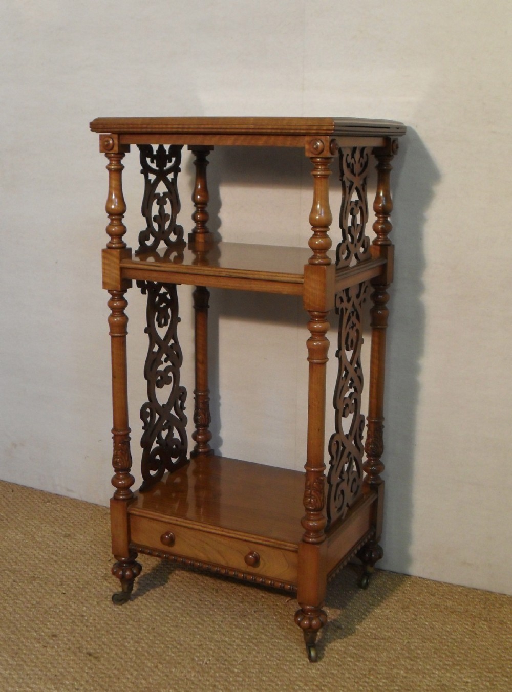 Victorian Walnut Whatnot