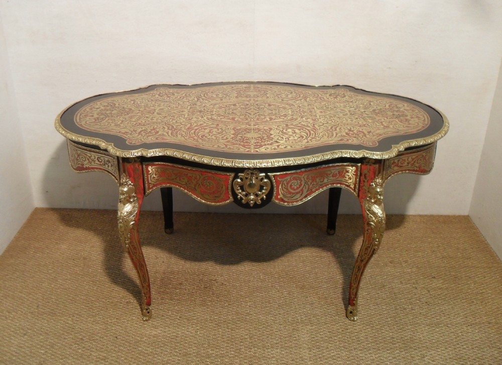 French Boulle Bureau Plat/Centre Table